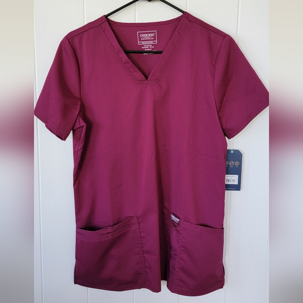 Women's Cherokee Scrub Top Size S NWT